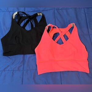 Born Primitive Black and Pink Sports Bras